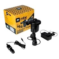 Inflador Elétrico Triplo Pneumática Bivolt Infla Desinfla Bomba de Ar Portátil Colchão Bóia Piscina Inflável Verão Praia