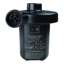 Inflador Triplo Camping Potente Para Colchões Eletrico 127V Inflador Triplo Camping Potente Para Colchões Eletrico 127V