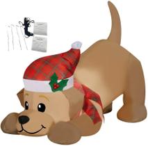 Inflável PUPPY Labrador Amarelo de Natal 107 cm com LED - PITCHING PIGEON Inflável PUPPY Labrador Amarelo de Natal 107 cm com LED - PITCHING PIGEON