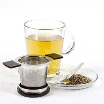 Infusor Chá Coador Em Aço Inoxidável Tipo Cesta Alça - Uny gift