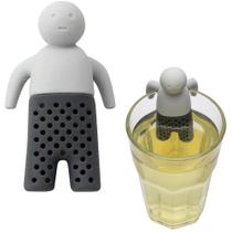 Infusor Coador De Chá De Silicone Modelo Boneco Colors 8x4,5cm