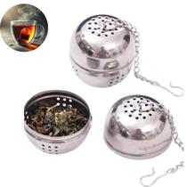Infusor de Chá Aço Inox Reutilizável Com Filtro Fino Cor: Inox Infusor de Chá Aço Inox Reutilizável Com Filtro Fino Cor: Inox