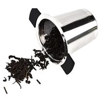 Infusor De Chá Coador Em Aço Inoxidável Tipo Cesta Com Alça Silicone Tea Grande Mergulhador Copo Xícaras Canecas - Uny Gift