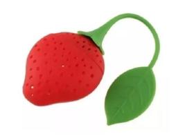 Infusor De Chá Ervas Filtro Difusor Silicone Morango