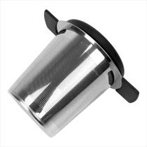 Infusor de Chá Inox com Alça de Silicone e Tampa Design Prático e Durável Infusor de Chá Inox com Alça de Silicone e Tampa Design Prático e Durável