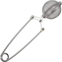 Infusor de chá inox com pinça filtro para chá ervas temperos reutilizável Infusor de chá inox com pinça filtro para chá ervas temperos reutilizável