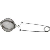Infusor de cha inox peneira coador com cabo infusao classica