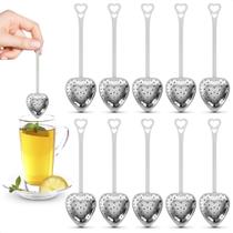 Infusor de Chá KETAR em Formato de Coração - Aço Inoxidável (10 Unidades) Infusor de Chá KETAR em Formato de Coração - Aço Inoxidável (10 Unidades)