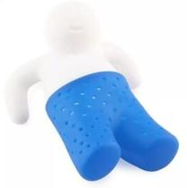 Infusor de Chá Silicone Azul bonequinho 8,5X4,5X3,5cm Infusor de Chá Silicone Azul bonequinho 8,5X4,5X3,5cm