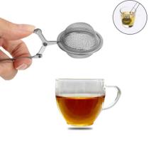 Infusor Filtro Inox Para Chás Peneira Coador Manual Ervas - DAP