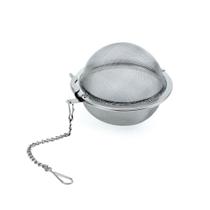 Infusor Inox Para Chás Mini Peneira Coador C/ Corrente Ervas