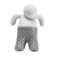 Infusor Para Chá Silicone Branco/Cinza Infusor Para Chá Silicone Branco/Cinza