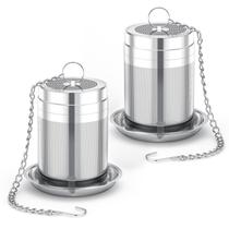 Infusores de chá HOUSE AGAIN, pacote com 2 unidades, malha extra fina, aço inoxidável