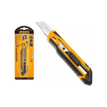 Ingco estilete emborrachado lamina 18mmx 100mm