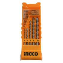 Ingco Jogo De Brocas Para Alvenaria Com Estojo Com 5 Peças Ingco Jogo De Brocas Para Alvenaria Com Estojo Com 5 Peças