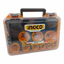 Ingco jogo de serra copo bimetal 12 peças