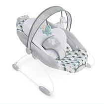 Ingenuity SmartBounce Assento de segurança de bebê automático com música, sons da natureza, barra removível e 2 bebês de pelúcia - Chadwick