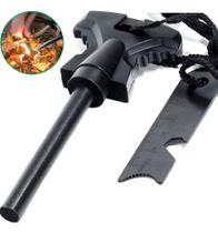 Iniciador de Fogo de Magnésio Pederneira de Sobrevivência Raspador Ao Ar Livre Iniciador de Fogo de Magnésio Pederneira de Sobrevivência Raspador Ao Ar Livre