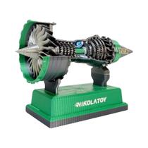 Iniciar Trent900 Aeronave Turbofan Motor Modelo Desejo Mini Brinquedos de Luz LED