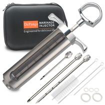 Injetor de carne DePango em aço inoxidável com medição de 60 mL