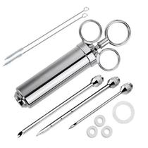 Injetor De Temperos Aço Inox Para Carnes Frangos Inoxidavel