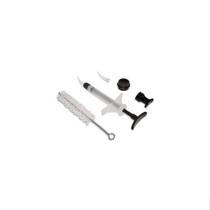 Injetor Para Elastômero + 2 Bicos Plasticos E Escova Limpeza