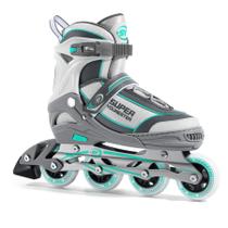 Inline Skate SUPER YOUNGSTER feminino ajustável cinza