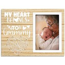 INNObeta Grammy Gift, Grandma Picture Frame Gifts from Grandson Granddaughter, Baby Announcement Gift for New Grammy, My Heart Belongs To Grammy - for 4 "x 6" Fotos