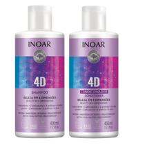Inoar 4D - Shampoo e Condicionador 400ml