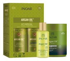 Inoar Argan Oil Kit Duo 2x250ml + Máscara 500g + Oleo 60ml
