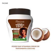 Inoar Creme de Tratamento Poder das Vitaminas - Hidratante Nutritivo Coco 1Kg Inoar Creme de Tratamento Poder das Vitaminas - Hidratante Nutritivo Coco 1Kg
