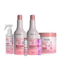 Inoar Glycolic Force Kit Hidratação 6 Produtos