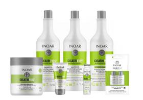 Inoar Kit 2 Shampoo Cicatrifios Completo 8 Produtos