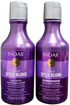 Inoar Kit Duo Shampoo e Condicionador Speed Blond Matizador 2X250 mL 2 Unidades