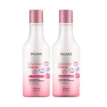 Inoar Kit Shampoo + Condicionador 500ml Glycolic Force Inoar Kit Shampoo + Condicionador 500ml Glycolic Force