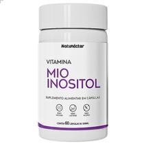 Inositol Vitaminas Suplemento Alimentar Puro concentrado Natural 60 Cápsulas Original zero glúten