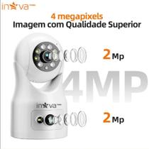 INOVA câmera Dupla wifi visão noturna full HD 360º microfone áudio babá eletrônica robozinho sem fio INOVA câmera Dupla wifi visão noturna full HD 360º microfone áudio babá eletrônica robozinho sem fio