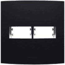 Inova Class Placa 4x4 1 Seção + 1 Seção Preto Ebano Fosco - ALUMBRA