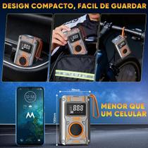 INOVA Inflador de Pneu Elétrico Recarregável 65W Rápido Compacto USB Power Bank INOVA Inflador de Pneu Elétrico Recarregável 65W Rápido Compacto USB Power Bank