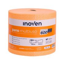Inoven Pano Multiuso Tipo Perfex Limpeza Picotado Rolo 240 Metros - 20cm x 40cm Com 600 Panos -
