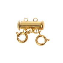 Ins Layering Clasp Colar Magnetic Tube Lock Multi Strand Clasps Lobster Clasp - Ouro - 2
