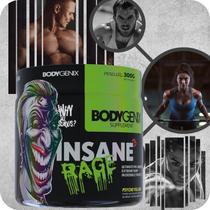 Insane Rage- Pré Treino - Psycho Yellow - 300g - BodyGenix