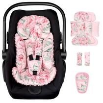 Inserção de assento de carro DILIMI Infant Head Support Pink Flower