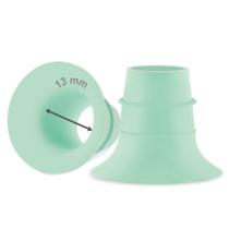 Inserção de flange de bomba de mama Maymom 13 mm verde silicone Inserção de flange de bomba de mama Maymom 13 mm verde silicone