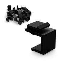 Inserções Cegas para Keystone Jack ZOERAX, Kit com 50, Preto Inserções Cegas para Keystone Jack ZOERAX, Kit com 50, Preto