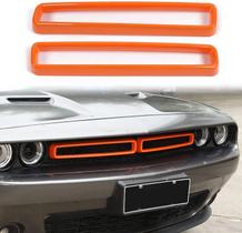 Inserções de grade dianteira Voodonala para Dodge Challenger, laranja, ABS Inserções de grade dianteira Voodonala para Dodge Challenger, laranja, ABS
