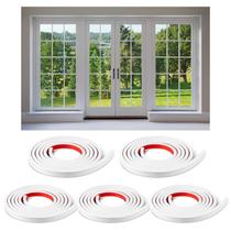Inserções para grade de janela KEOHOLI 5 rolos 10 m PVC branco