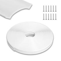 Inserto de acabamento em vinil RV Podoy 1" x 15m branco resistente às intempéries Inserto de acabamento em vinil RV Podoy 1" x 15m branco resistente às intempéries