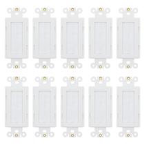 Inserto decorativo para placa de parede com passagem de escova, branco, pacote com 10 Inserto decorativo para placa de parede com passagem de escova, branco, pacote com 10