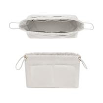 Inserto organizador de bolsa GIVLEFLY, tecido acetinado grande, branco Inserto organizador de bolsa GIVLEFLY, tecido acetinado grande, branco
